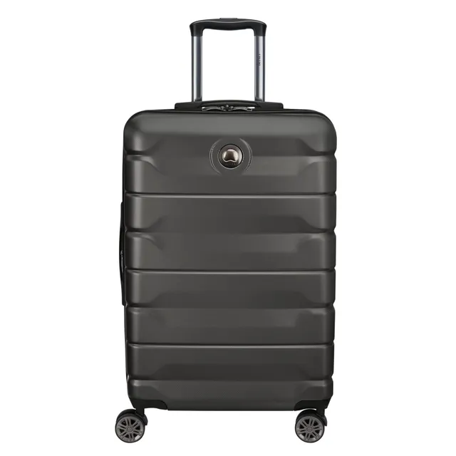 Delsey Air Armour 4 Double Wheel Hard Casing Luggage Trolley 80cm Black