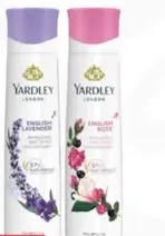 Yardley Body Spray Assorted