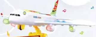 Battery Operated Plane With Light & Sound