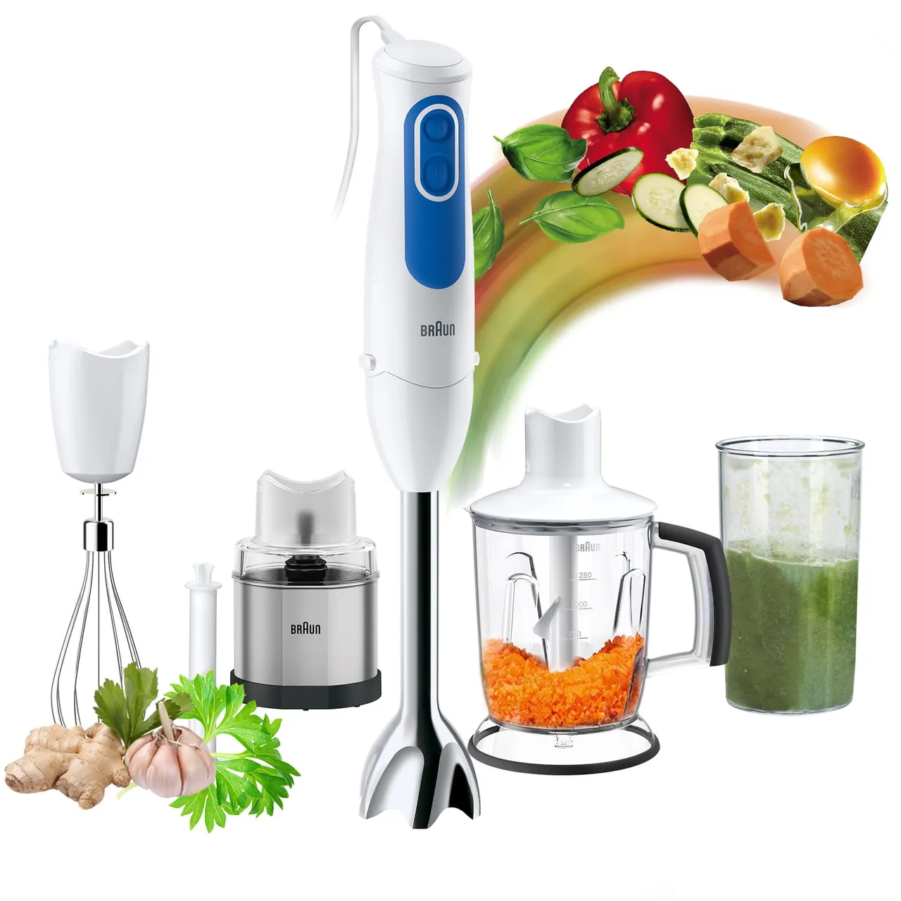Braun خلاط يدوي Multi Quick، 700W، أبيض، MQ3048