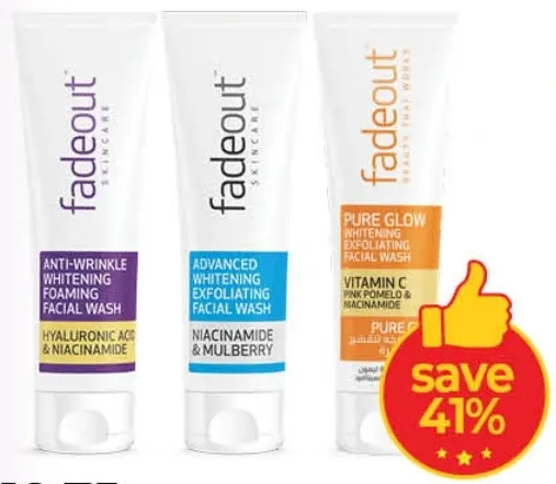 fadeout Face Wash Assorted