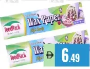 FoodPack Wax Paper