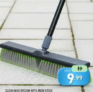 Clean Max Broom With Iron Stick