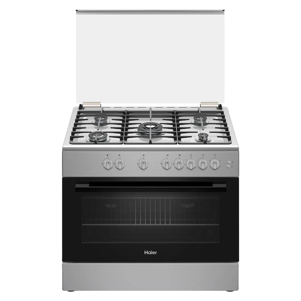 Haier طباخ 90cm، HCR9060GT2، ستانلس ستيل، 5 شعلات
