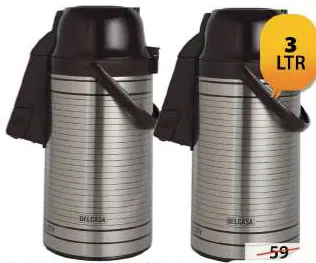 Delcasa ترمس زجاجي مفرغ airpot