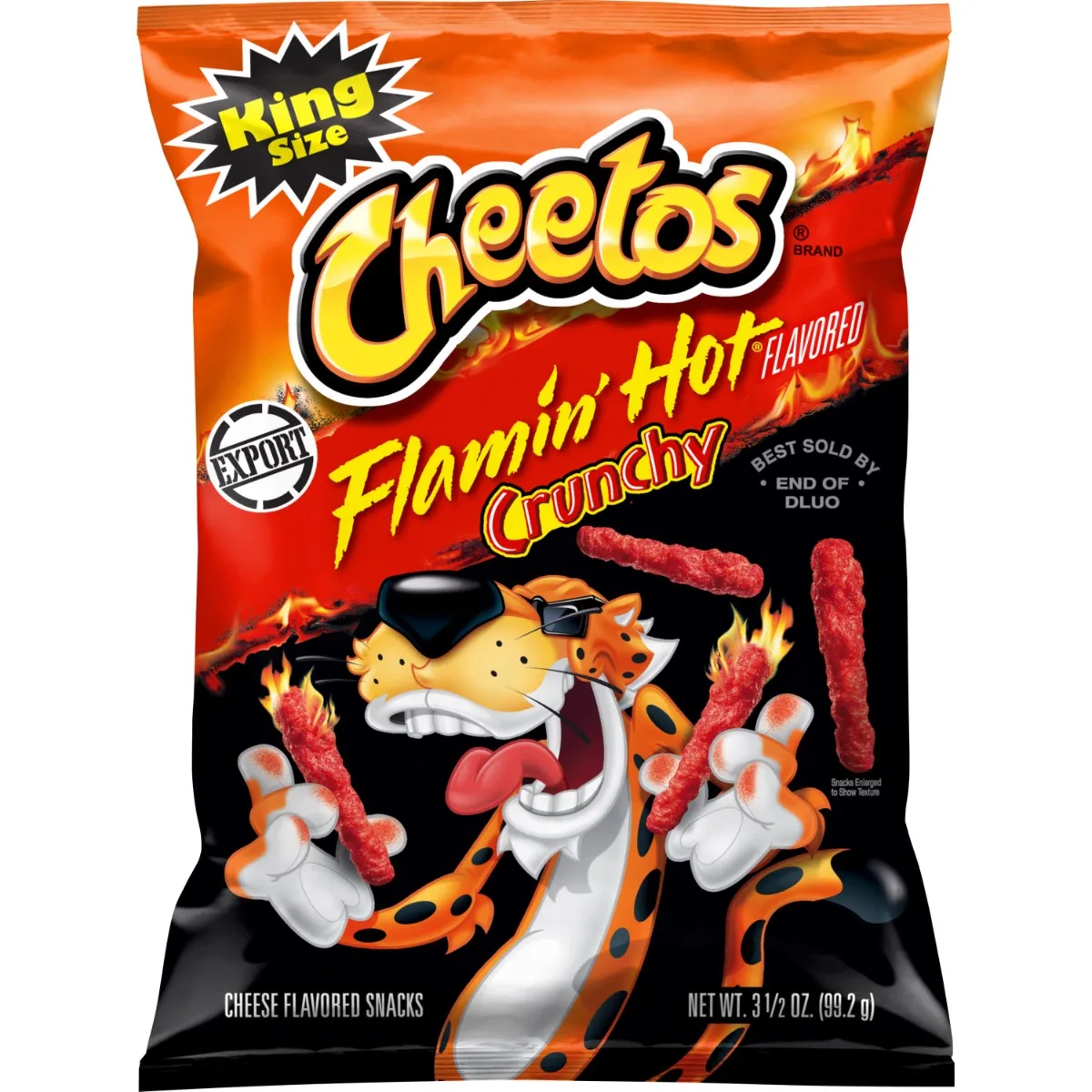 Fritolays سناكس مقرمشة بنكهة الحار Cheetos Flamin Hot