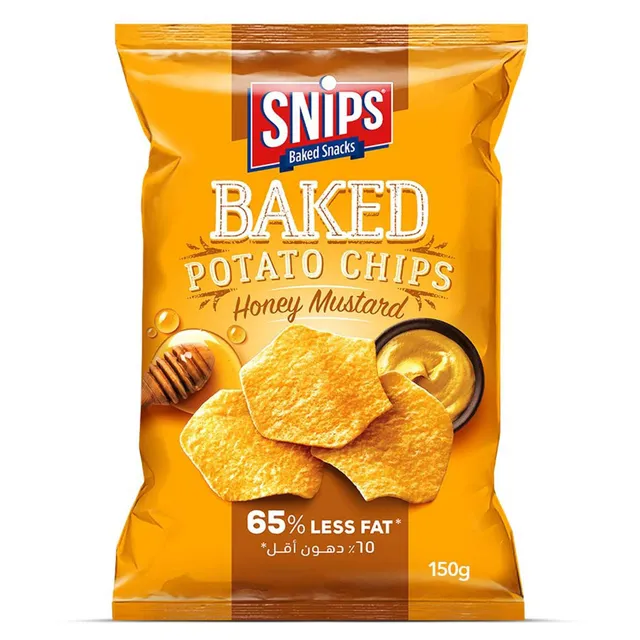 Snips Baked Potato Chips Honey Mustard Flavor