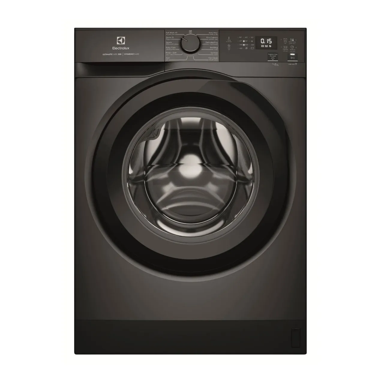 Electrolux غسالة تحميل أمامي بموتور انفرتر Eco عالي الكفاءة، سرعة 1200 RPM وتقييم 5 نجوم، 12 برنامج تشمل غسلة حمولة كاملة 45 دقيقة وULTIMATECARE300، EWF8024D3SC