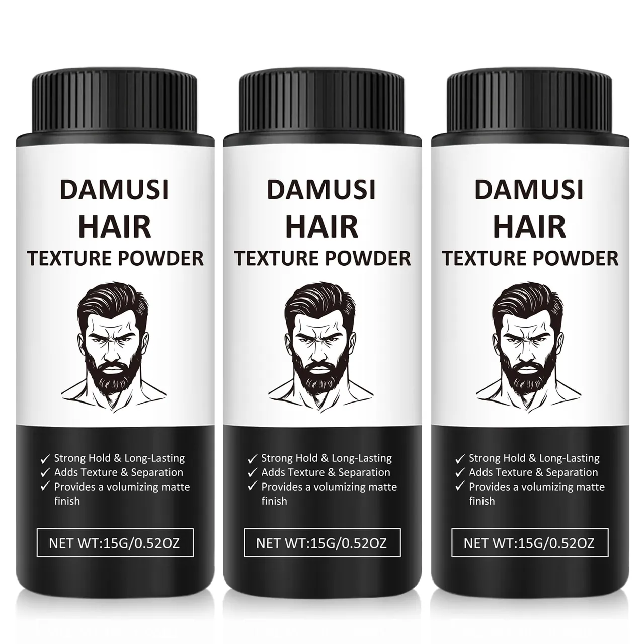 Damusi بودرة تصفيف لقوام الشعر للرجال والنساء 0.52 Oz