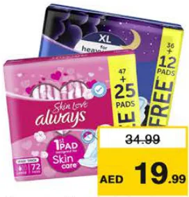 Always Sanitary Pads Assorted