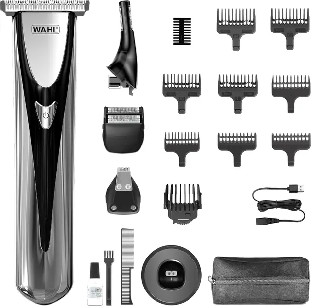 Wahl Elite 8in1 Multigroomer, Advanced Lithium Power, 4 Interchangeable Heads, Washable Blade Heads, Smart Charge, 3026318