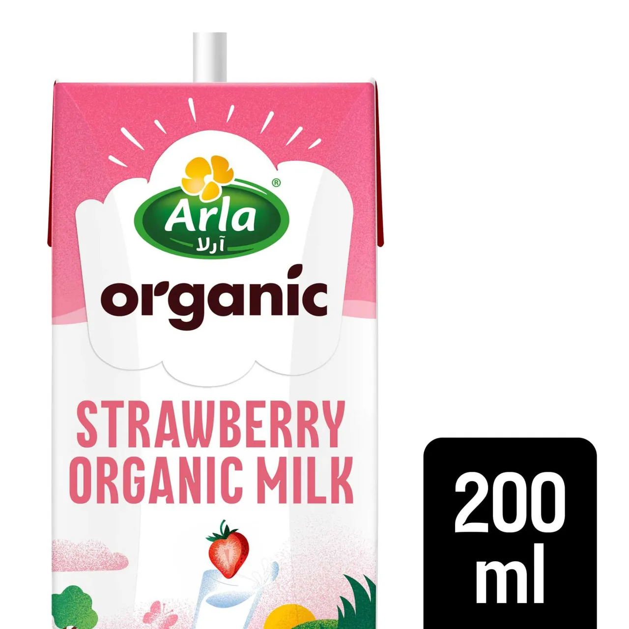 Arla حليب بالفراولة عضوي