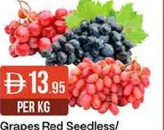 Grapes Red Seedless/Black/Globe