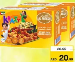 Al Areesh Breaded Krazy Chicken Nugget