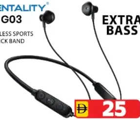 Zentality سماعات رياضية لاسلكية حول الرقبة G03 باس إضافي