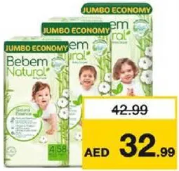 Bebem Natural Diaper Jumbo Pack Assorted