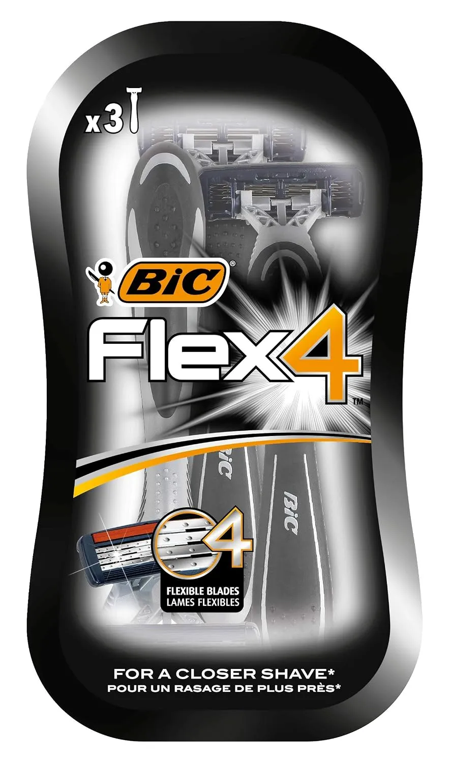 Bic شفرات حلاقة للاستعمال الواحد فليكس 4 كمفورت