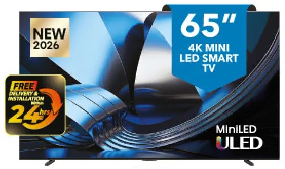 Hisense تلفزيون ذكي 4K Mini Led ‏65U7S Pro