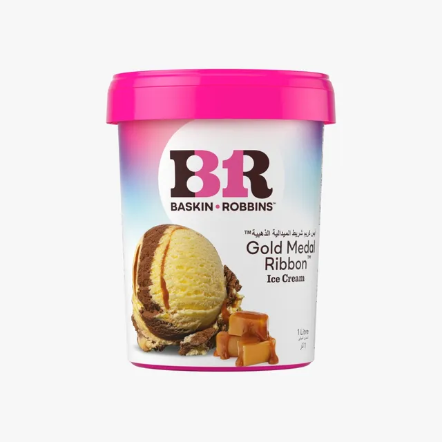 Baskin Robbins Gold Medal Ribbon Ice Cream