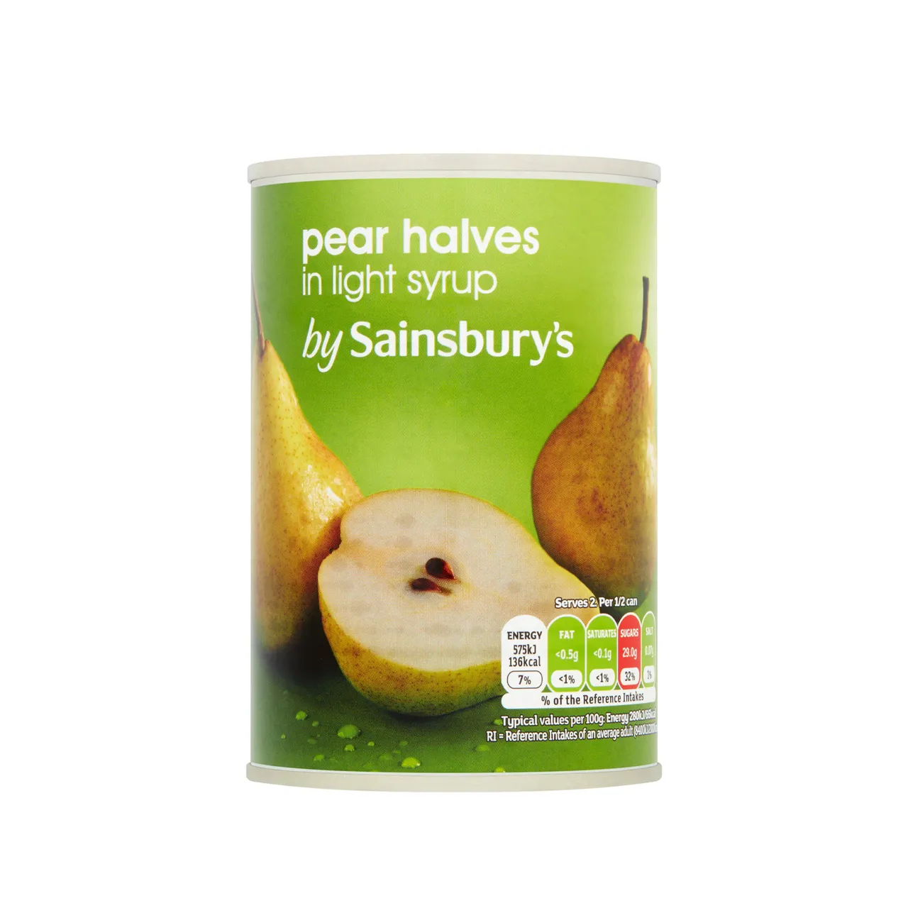 Sainsbury's Sainsburys أنصاف كمثرى في شراب خفيف