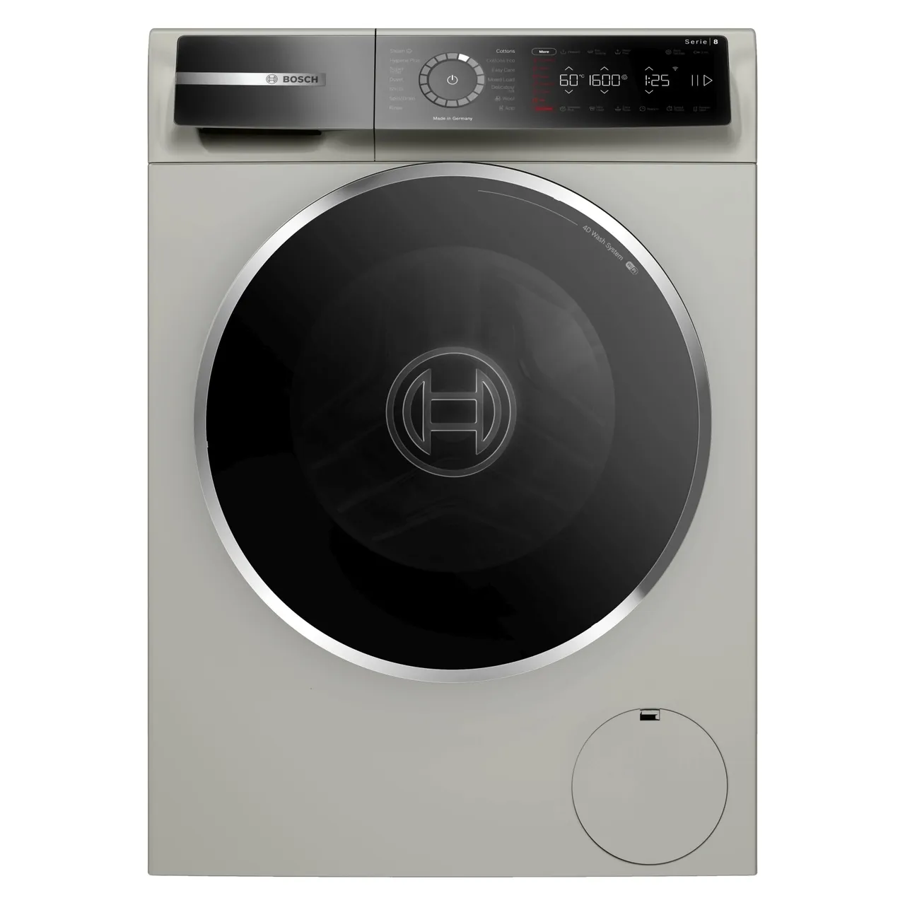 Bosch غسالة بتحميل أمامي Series 8 فضي Inox WGB2560XGC
