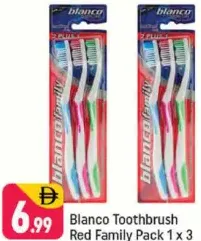 blanco Toothbrush Red Family Pack