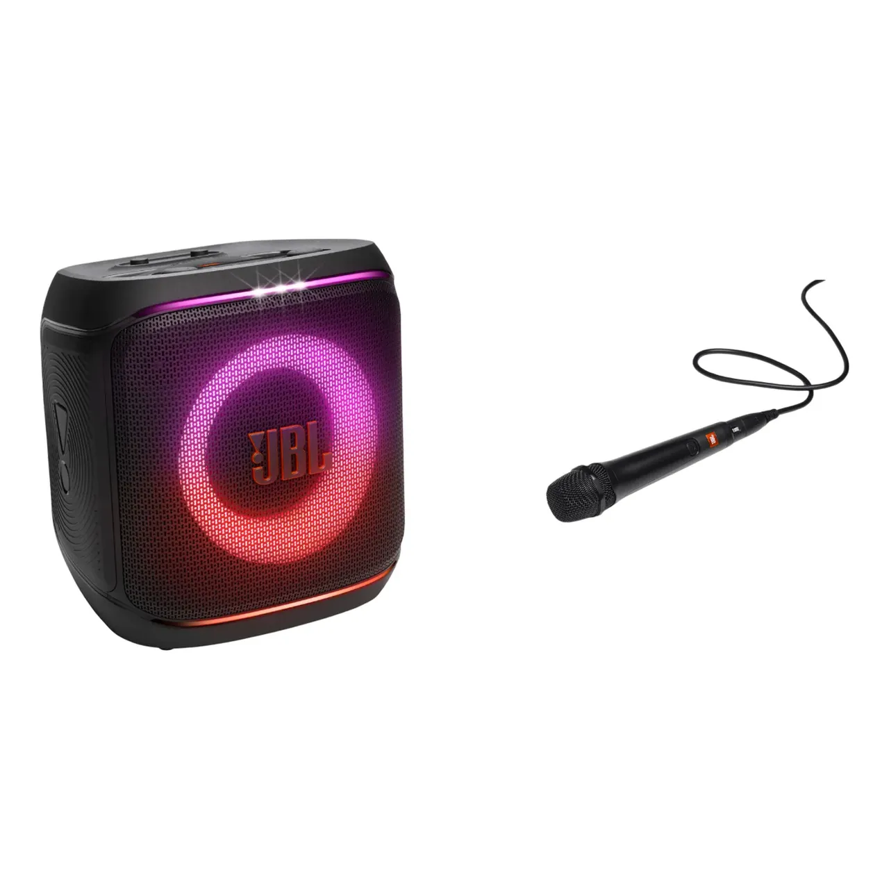 JBL مكبر صوت بلوتوث محمول PartyBox Encore Essential 2 مع ميكروفون، مدة تشغيل تصل إلى 15 ساعة، أسود