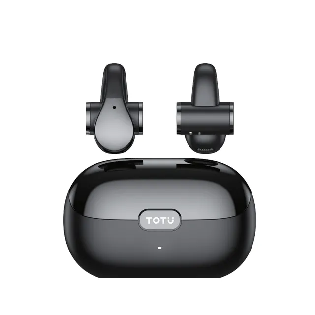 Totu BE-5-OWS Open-ear Wireless Earbud, Black/Gray