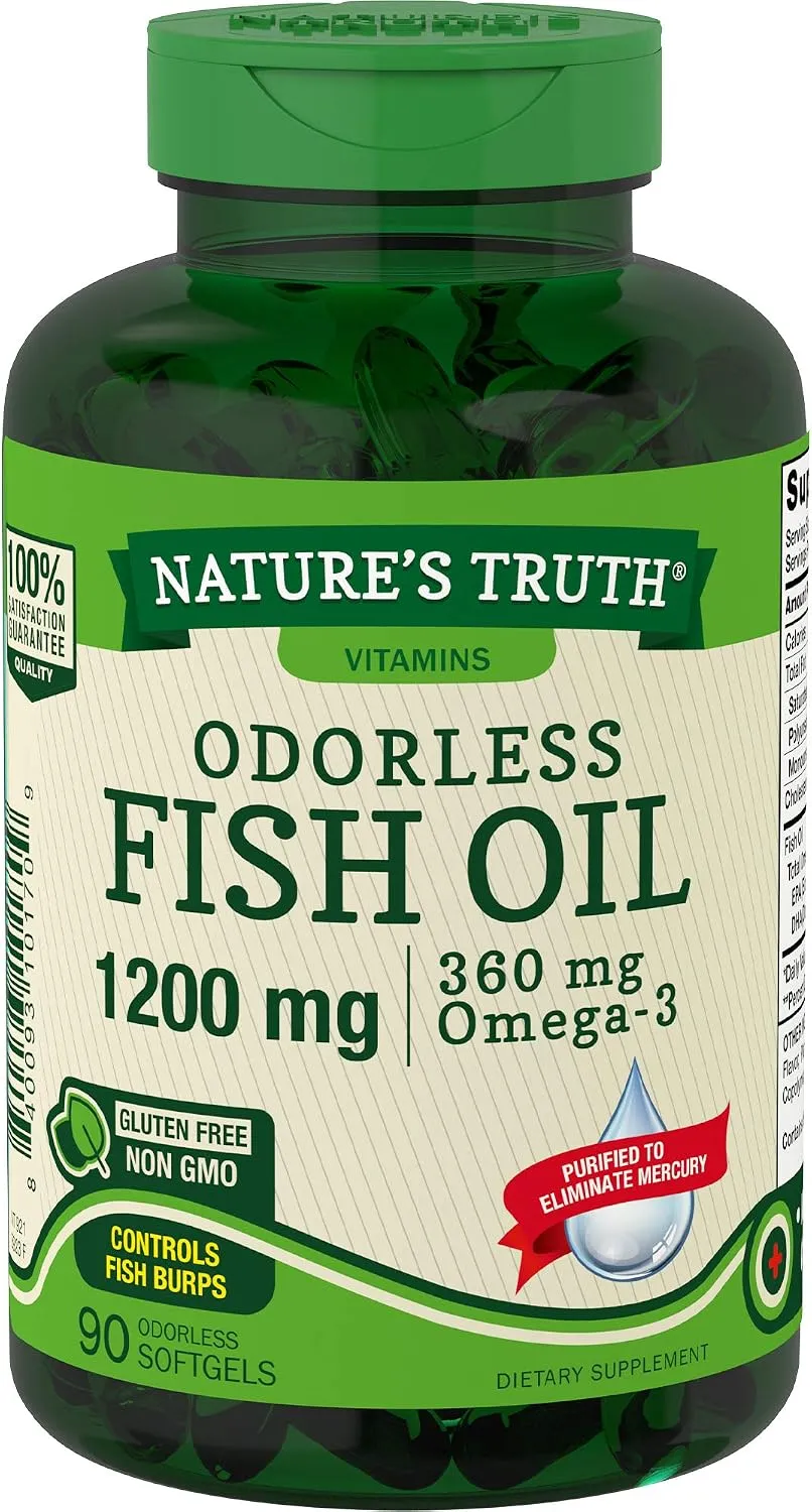 Nature'S Truth كبسولات زيت السمك 1200 mg، 90 كبسولة