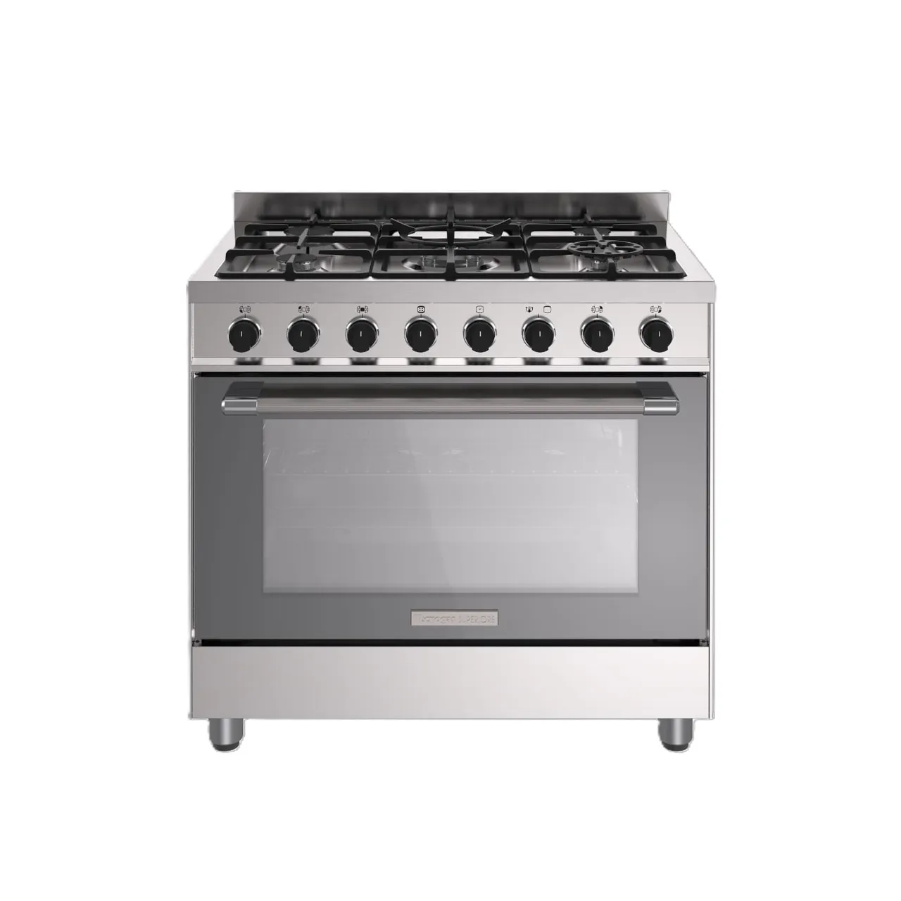Tecnogas Superiore طباخ ستانلس ستيل 5 شعلات، 90 x 60 cm، TCN29GG5WX
