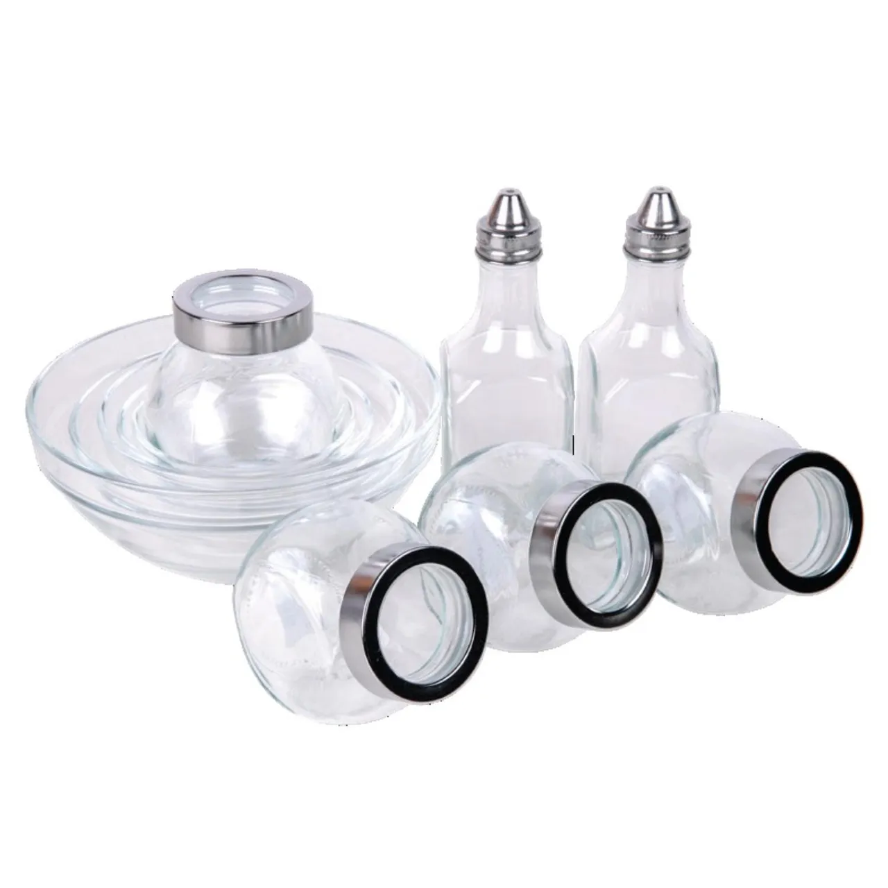 Crystal Drops طقم أدوات مطبخ زجاجية عدد 11 pcs، 52022