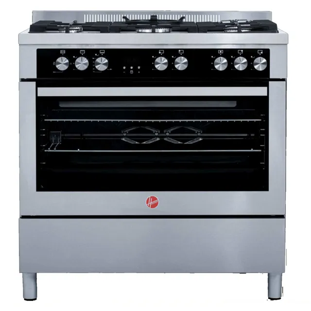 Hoover 90x60cm Free Standing Electric Cooker HMC-S95E-S Silver And Black