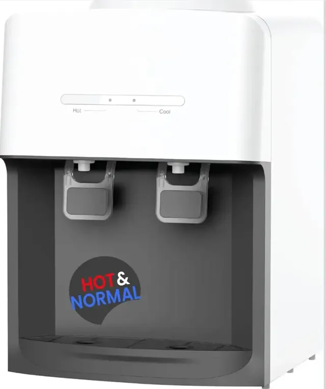 vintax Compact Tabletop Water Dispenser – Hot & Normal Water Dual Tap Hot Tank, /h Heating Capacity Elegant Design for Home & Office