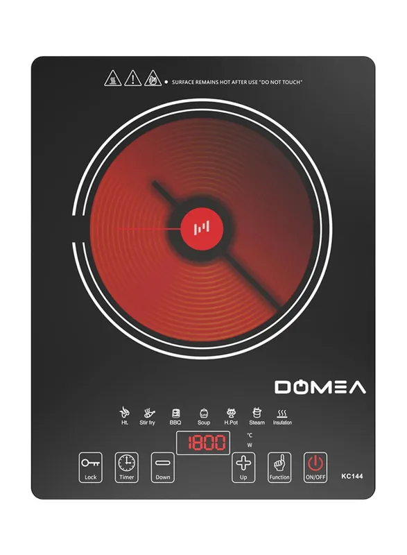 Domea موقد أحادي يعمل بالأشعة تحت الحمراء