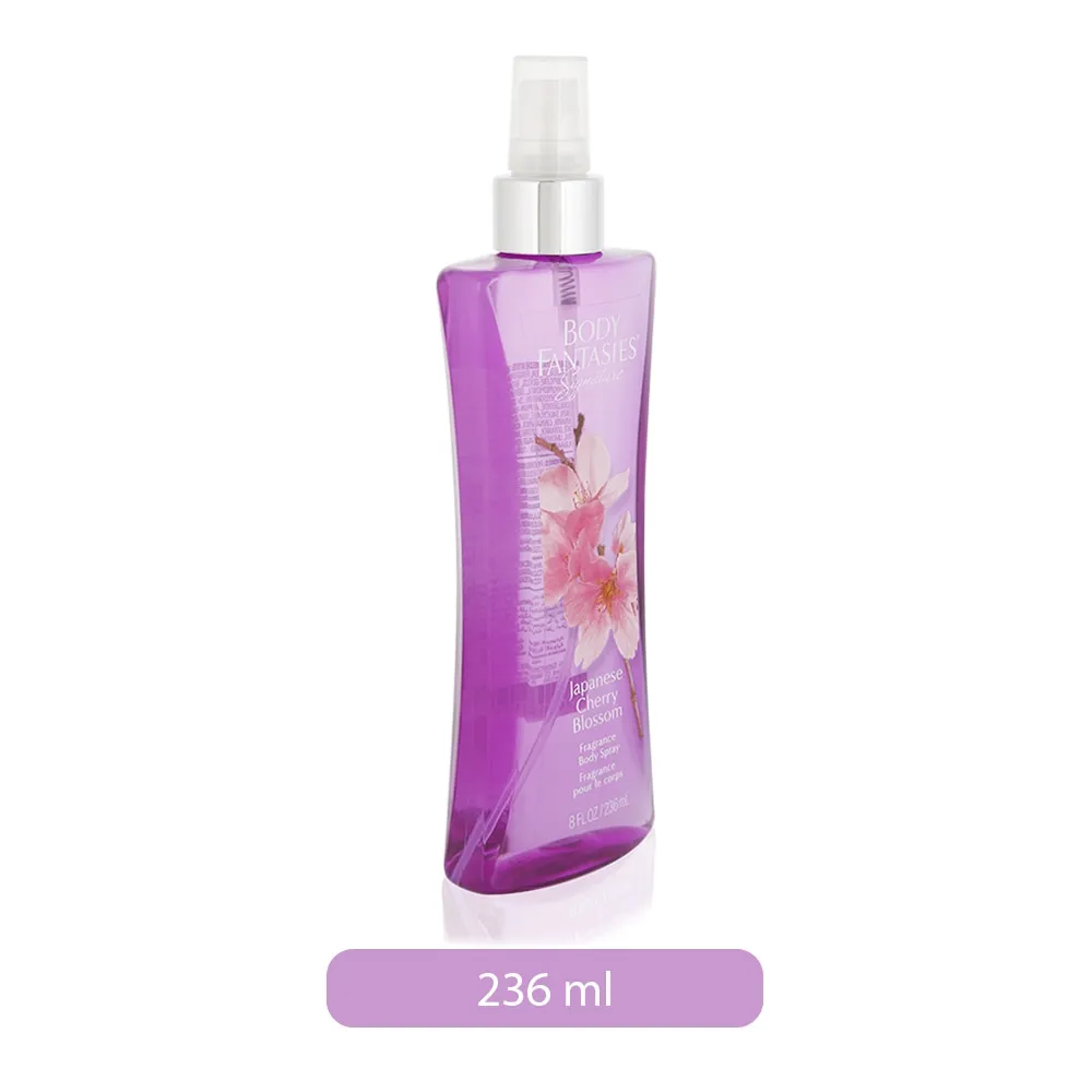 Body Fantasies بخاخ للجسم للنساء بعطر زهر الكرز الياباني Signature 8 oz