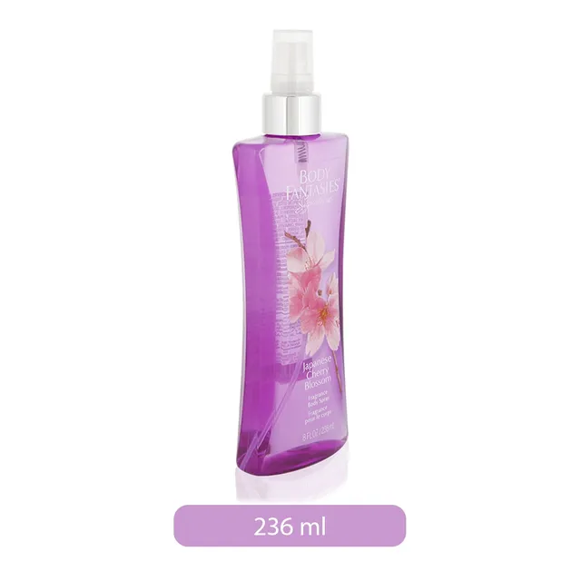 Body Fantasies Signature Japanese Cherry Blossom Fragrance Body Spray For Women 8 oz