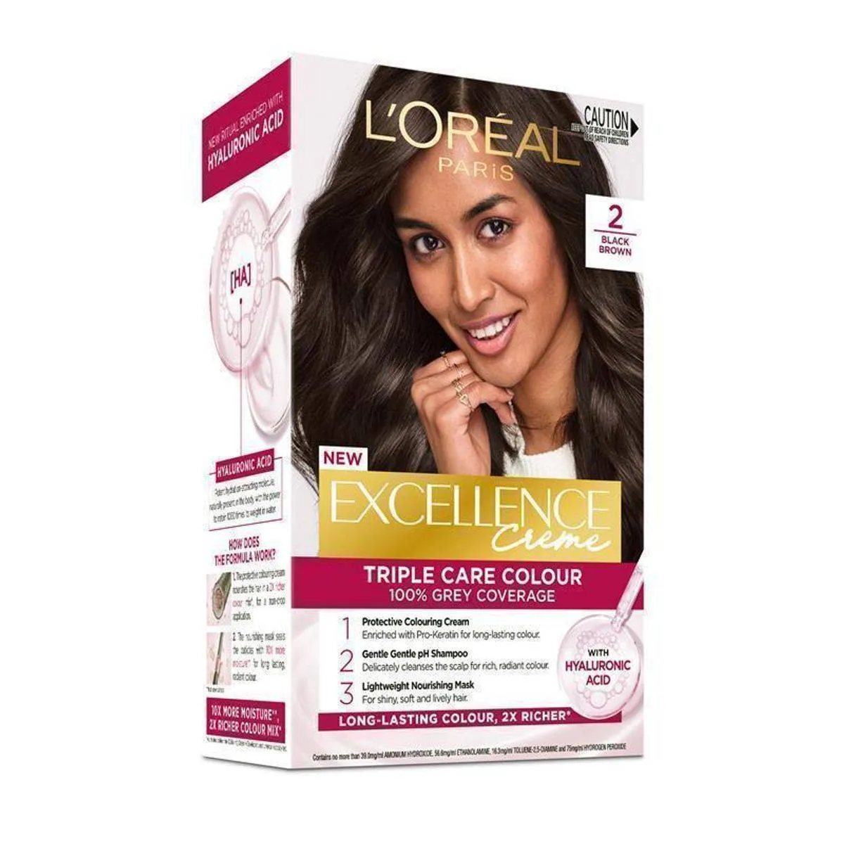 Loreal Paris Excellence 2.0 أسود بني