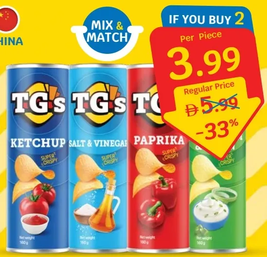 TG's Potato Chips Assorted