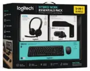 logitech bundle 5-in-1 H390 Headset, Brio 100 WebCam, Mouse Pad, MK250 keyboard and Mouse
