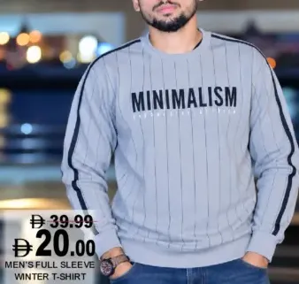 Men's Full Sleeve Winter T-Shirt