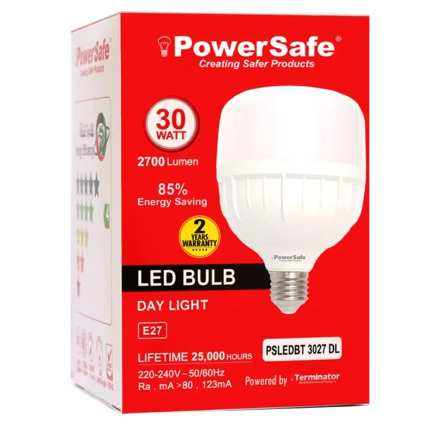 Power Safe E27 LED Bulb, 30W, PSLEDBT 3027 DL