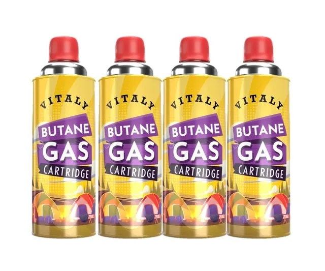Vitaly Butane Gas Cartridge - 4 Pcs