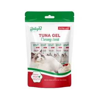 Delight Cat Wet Food Creamy Treat Tuna Flavor Gel Snacks