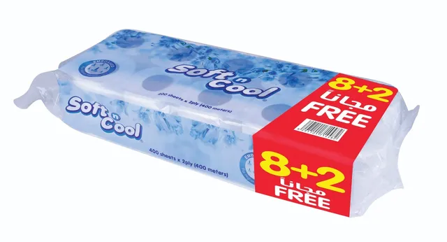 Soft N Cool Toilet Roll 400SHEETS 8+2Rolls
