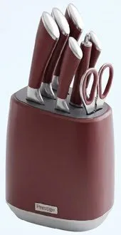Prestige Carbon Steel Knife Block Set Assorted