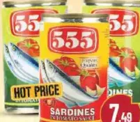 555 Sardines Assorted