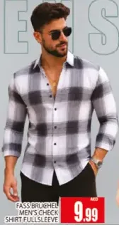 Fass Brughel Men's Check Shirt Full Sleeve