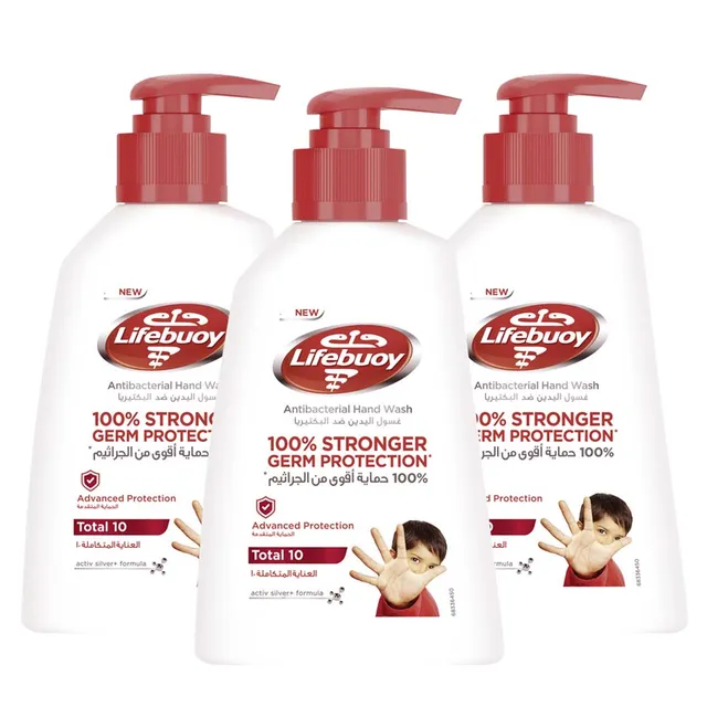 Lifebuoy Handwash Total 10 180Mlx3Pcs