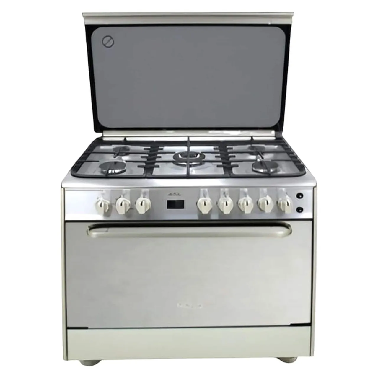 Super General طباخ غاز 90x60cm مع فرن كهربائي SGC9511FSE فضي