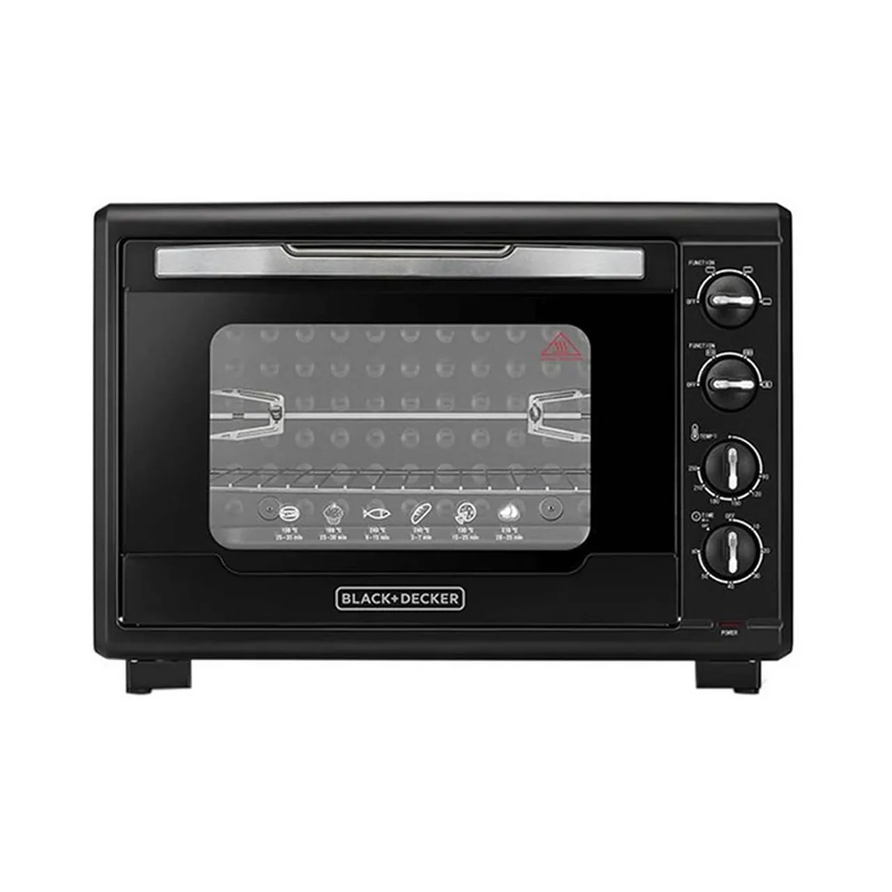 Black+Decker فرن تحميص كهربائي TRO55RDG-B5 أسود